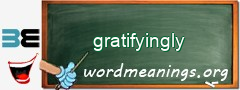 WordMeaning blackboard for gratifyingly